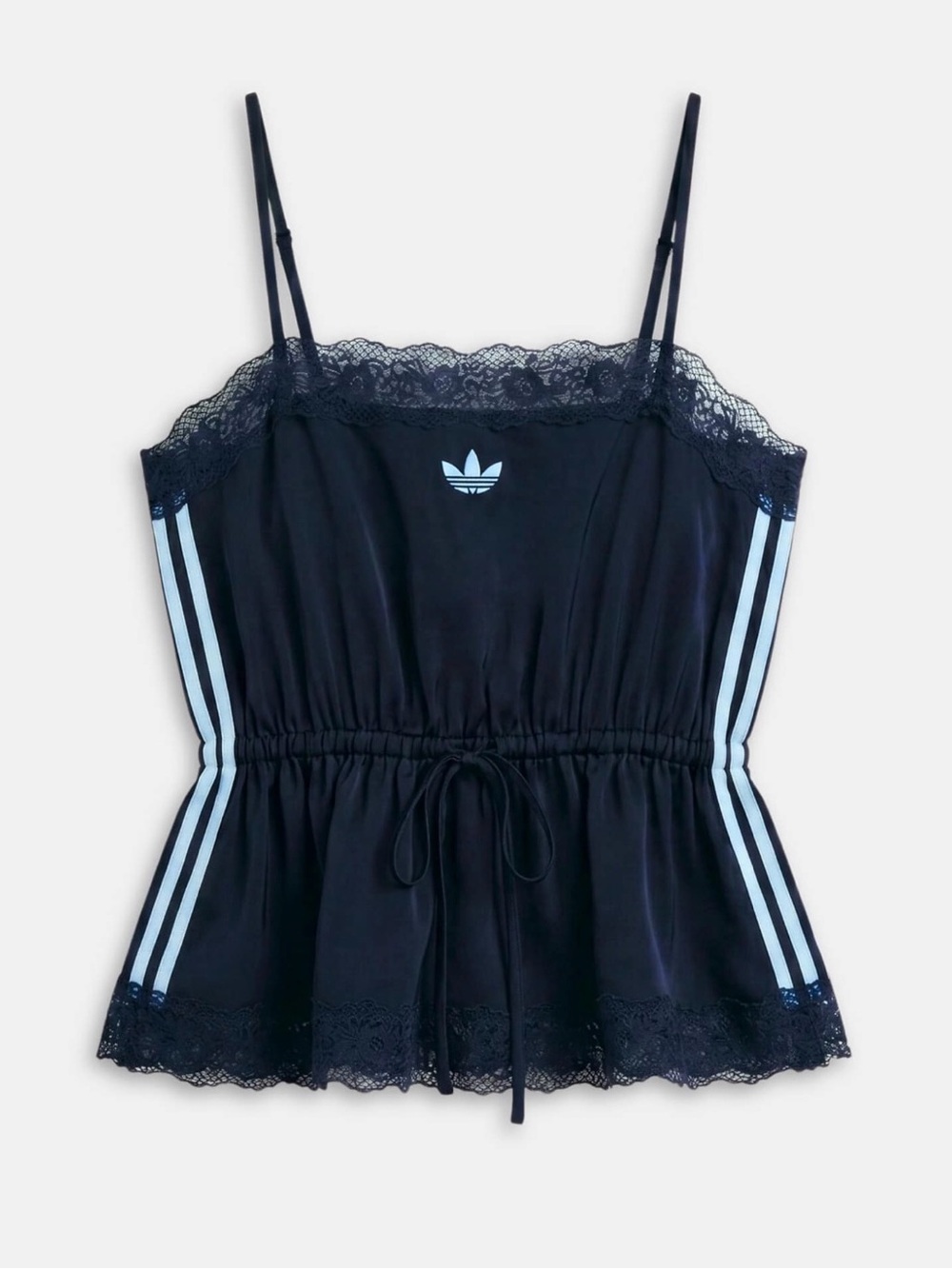 adidas Originals × ASOS cami top with lace trim and cinch waist size XS, S, M, L